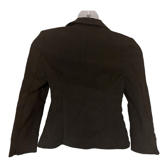 Monroe & Main Jacquard Black Suit Business Office Dinner Party Blazer Skirt Set - Picture 8 of 16